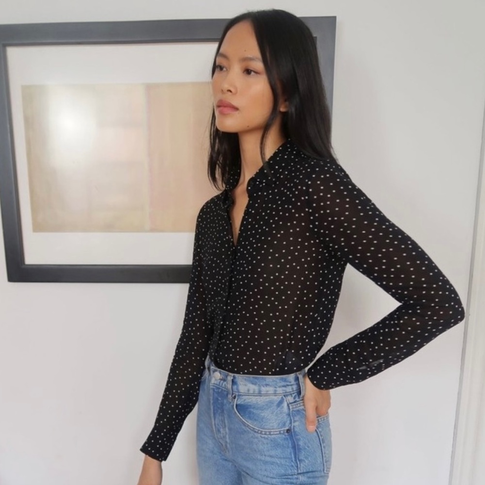 Reformation Violet Blouse